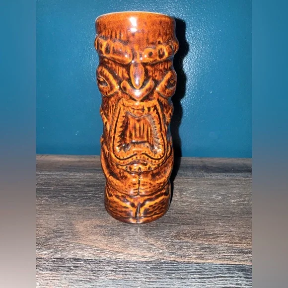Tiki Mug with Tribal Design - Picture 1 of 3